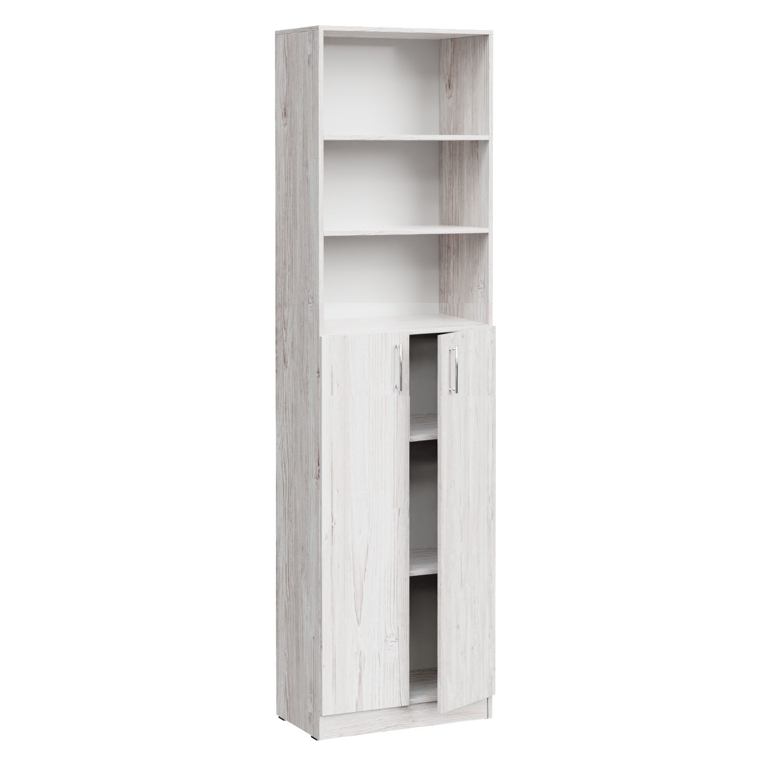 Шафа напівзакрита з 2-ма відкритими полицями МЕБЛІ-ТЕХНОСТИЛЬ